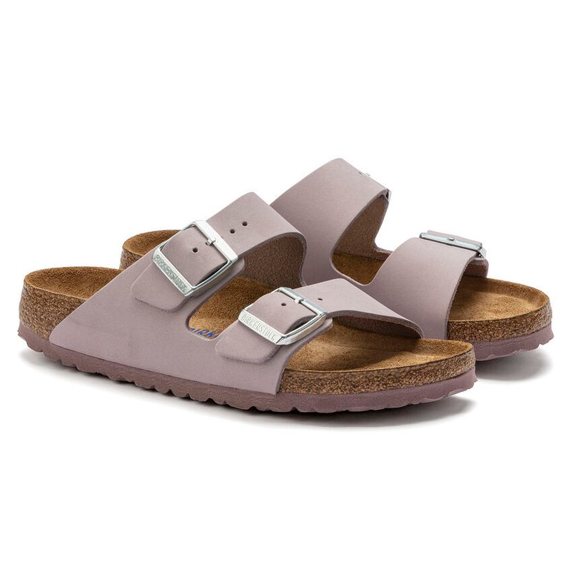 Birkenstock Arizona SFB Yomo Lilac Nubuck skinn smal
