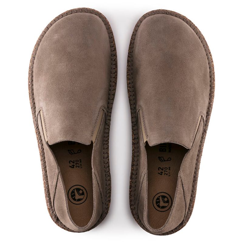 Birkenstock Callan Gray taupe semsket skinn normal