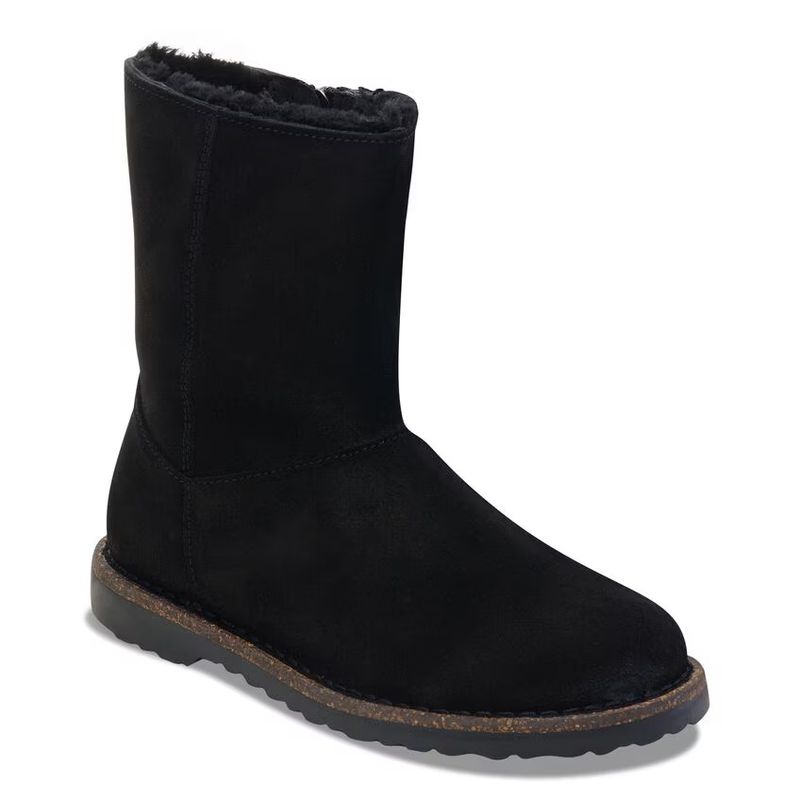 Birkenstock Uppsala Zip semsket skinn svart normal