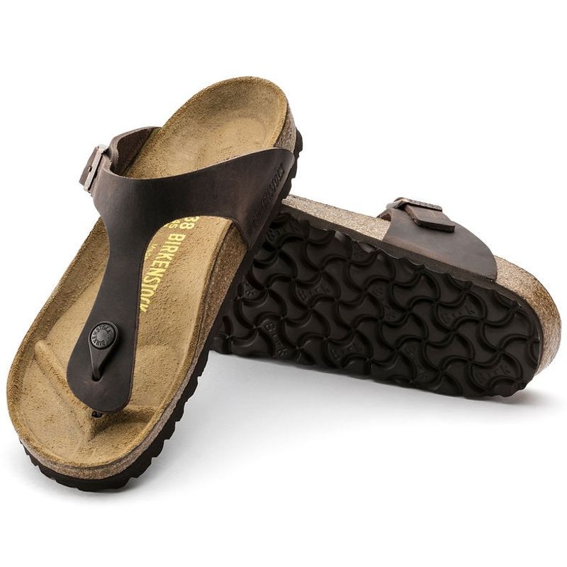 Birkenstock Gizeh Habana skinn normal