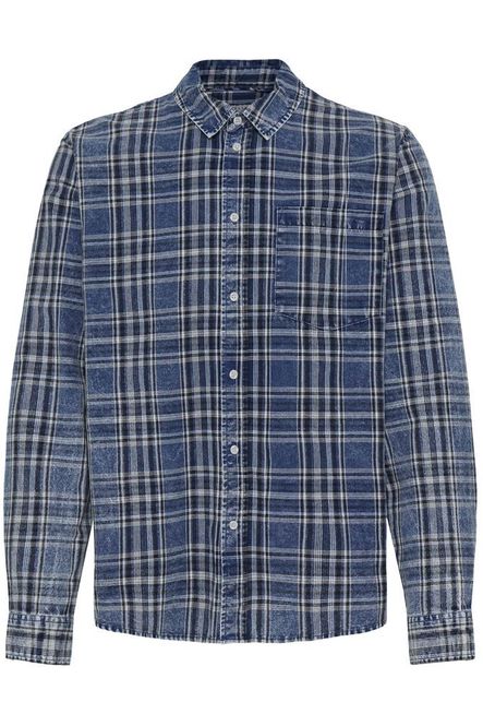 Hovedbilde Solid Dubton skjorte bomull blå