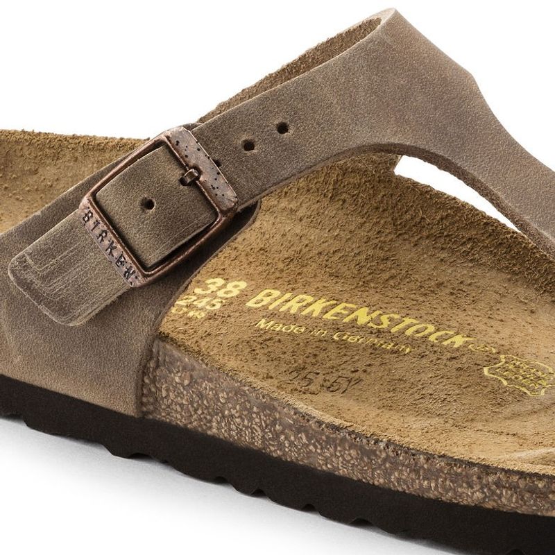 Birkenstock Gizeh Tabacco skinn normal