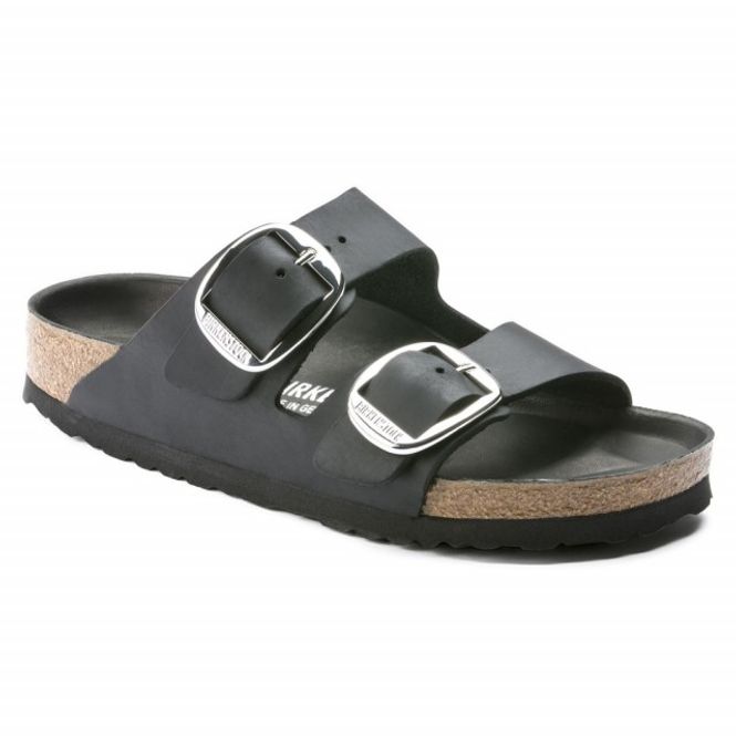 Hovedbilde Birkenstock Arizona Big buckle svart skinn smal