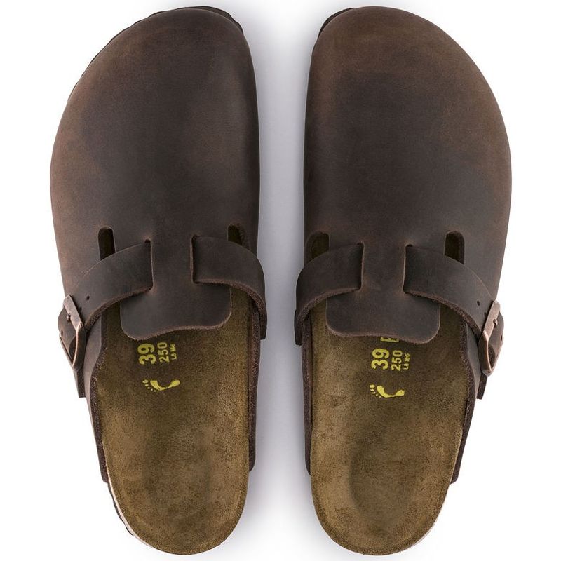 Birkenstock Boston Habana oljet skinn smal