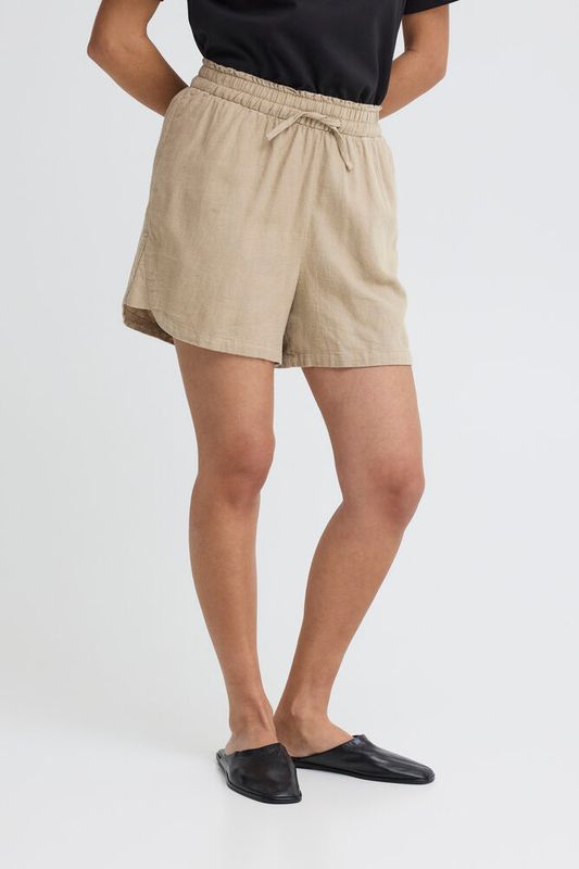 Ichi Shorts timber wolf beige