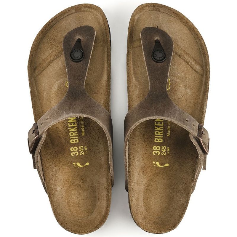 Birkenstock Gizeh Tabacco skinn normal