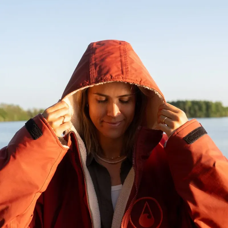WH Poncho Storm Yukon Rød S-M