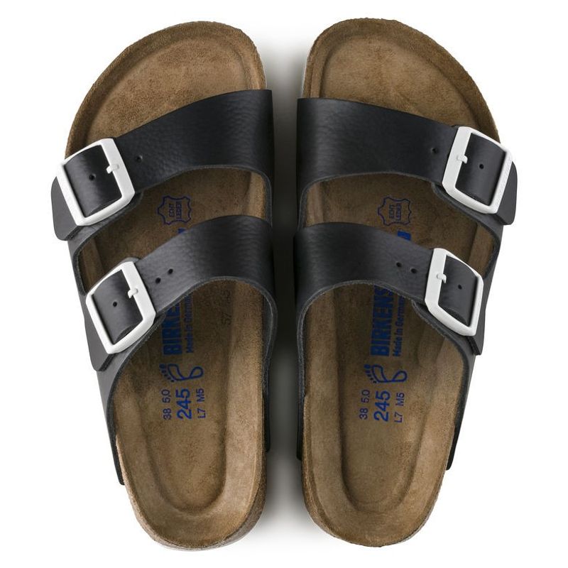 Birkenstock Arizona SL SFB svart skinn normal Myk