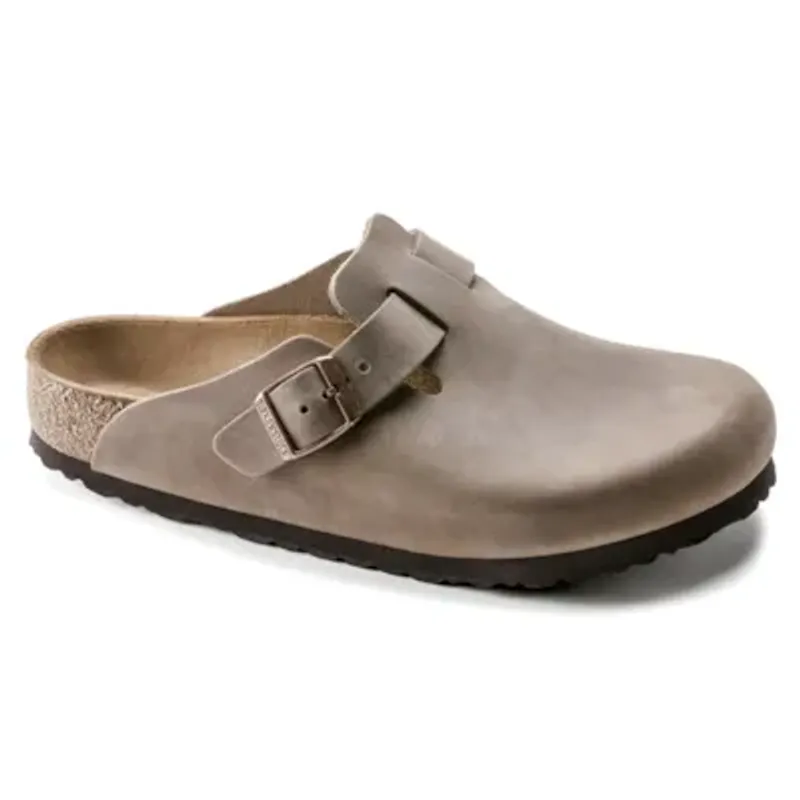 Birkenstock Boston Tabacco oljet skinn smal