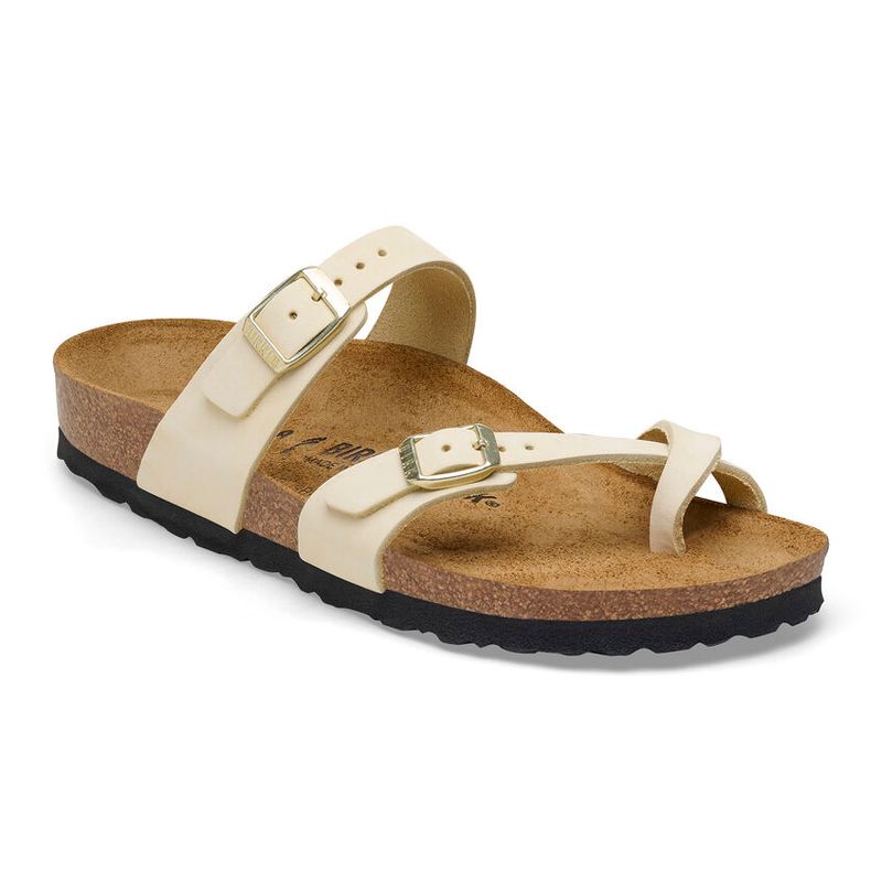 Birkenstock Mayari Ecru nubuck skinn normal
