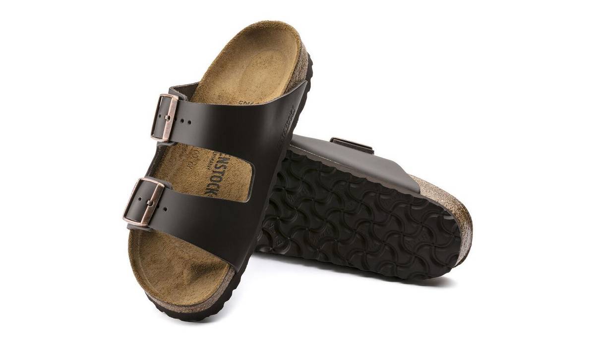 Birkenstock Arizona Mrkebrun Skinn normal