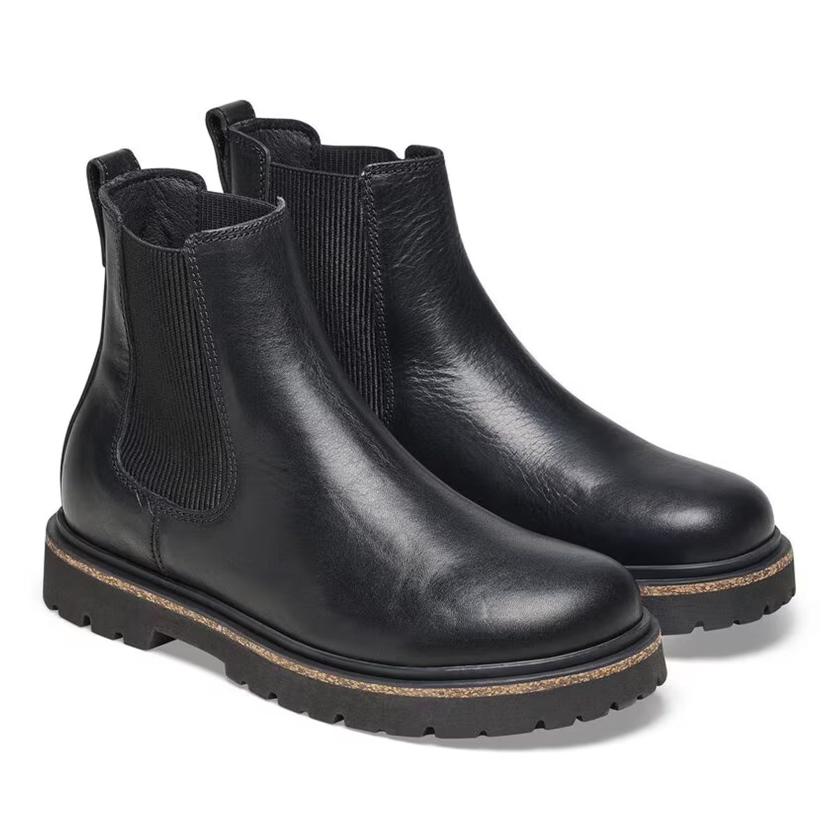 Birkenstock Highwood Slip on Mid Dame skinn svart normal