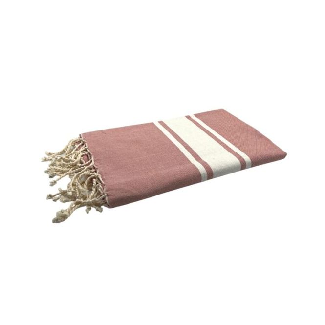 Hovedbilde By Foutas Flat Weave håndkle powder pink