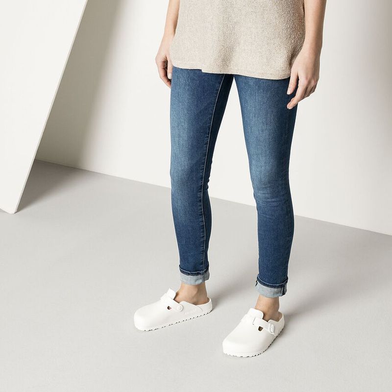 Birkenstock Boston EVA Hvit badesandal smal