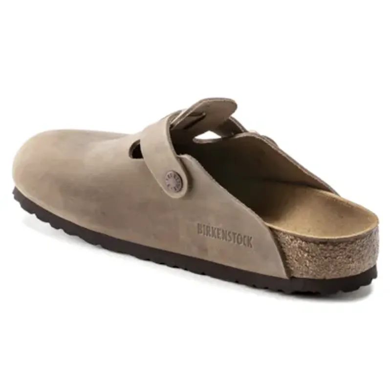 Birkenstock Boston Tabacco oljet skinn smal