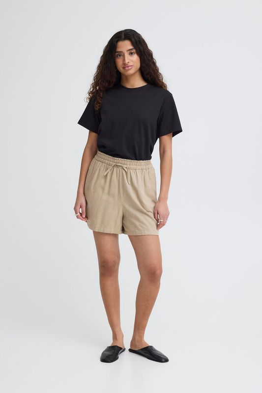 Ichi Shorts timber wolf beige
