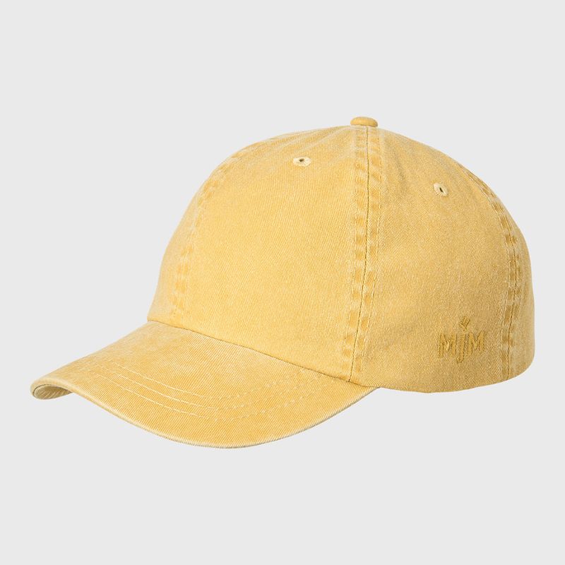MJM Baseball Cap dyed cotton twill gul, one size