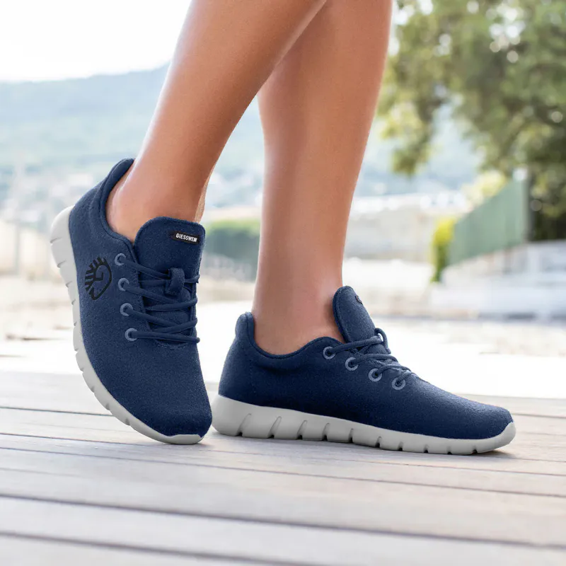 Merino Runner Herre ocean blå - merino ull