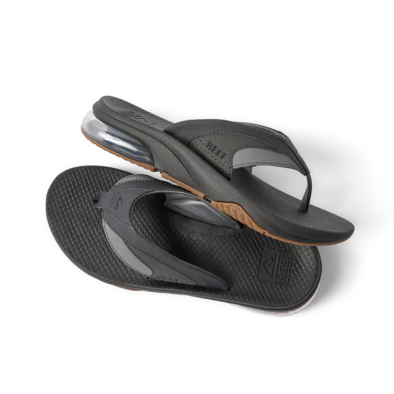 Reef Fanning+ flip flops black/gum herre