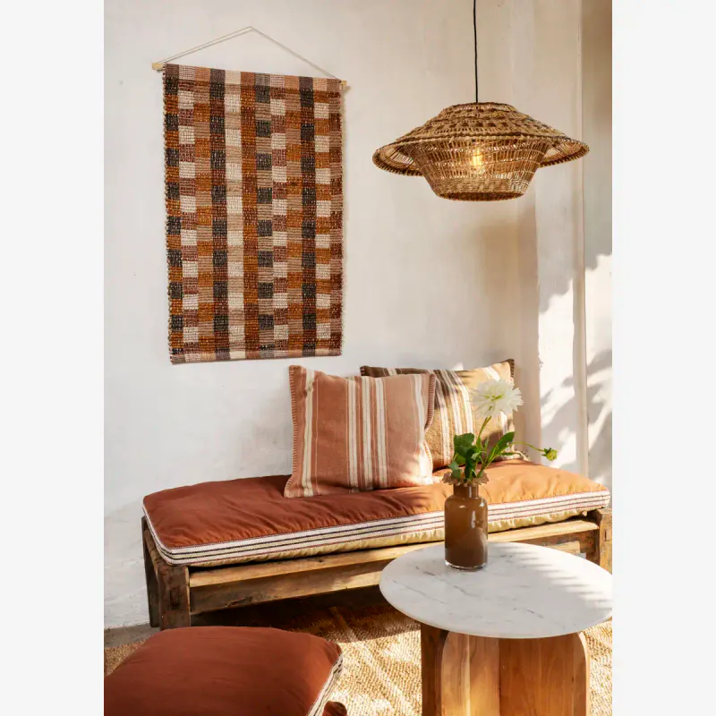 Madam Stoltz Madrass bomull 60x140cm rust/sand