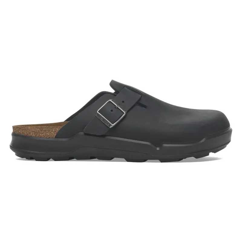 Birkenstock Boston Crosstown oljet skinn svart normal