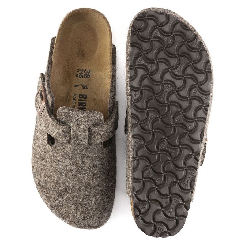 Birkenstock Boston Cacao ullfilt normal