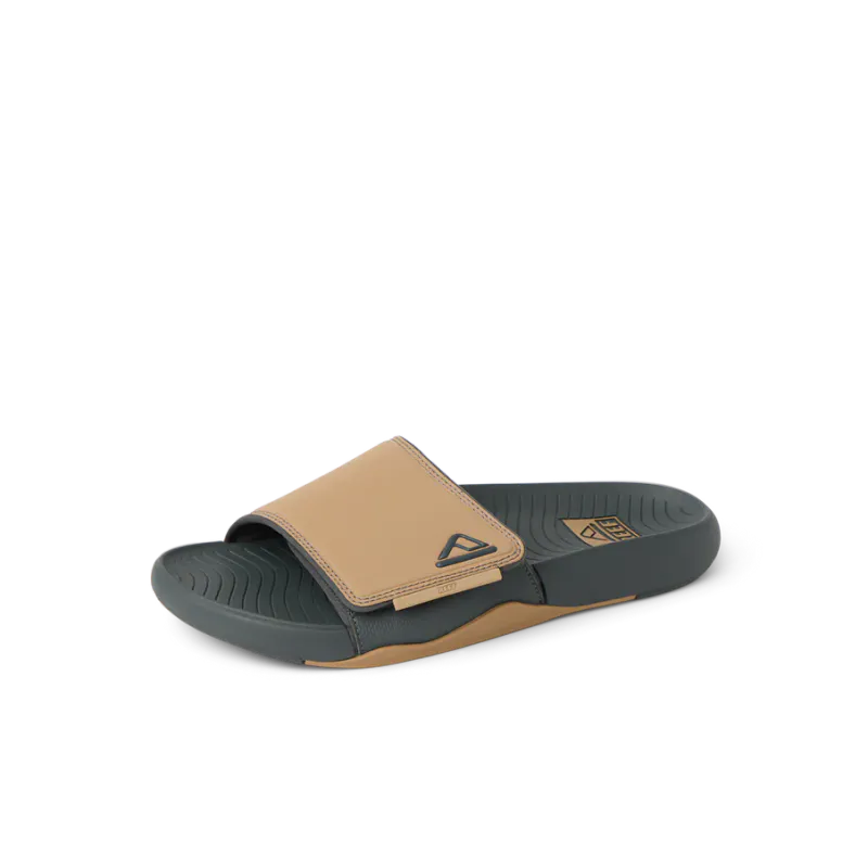 Reef Fanning Phantom Slab flip flops black/tan herre