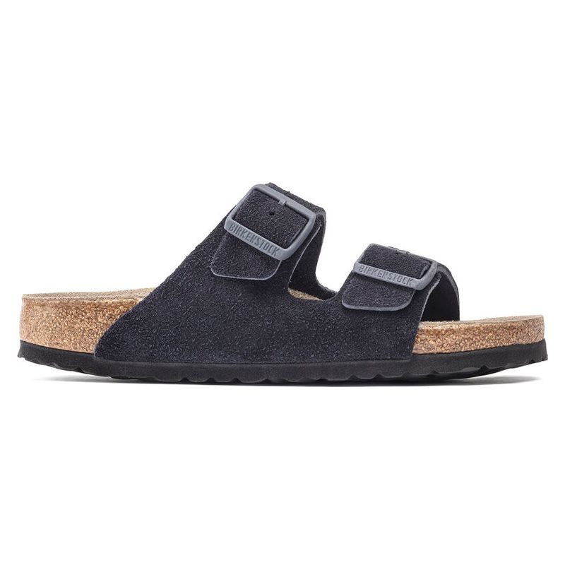 Birkenstock Arizona SFB midnight blå semsket skinn smal myk