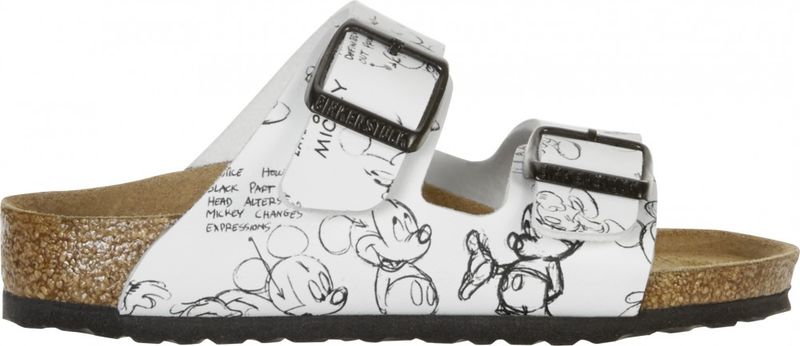 Birkenstock Arizona Mickey heritage svart og hvit