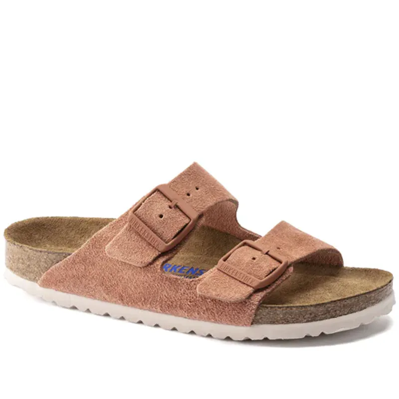 Birkenstock Arizona SFB earth red semsket skinn myk smal