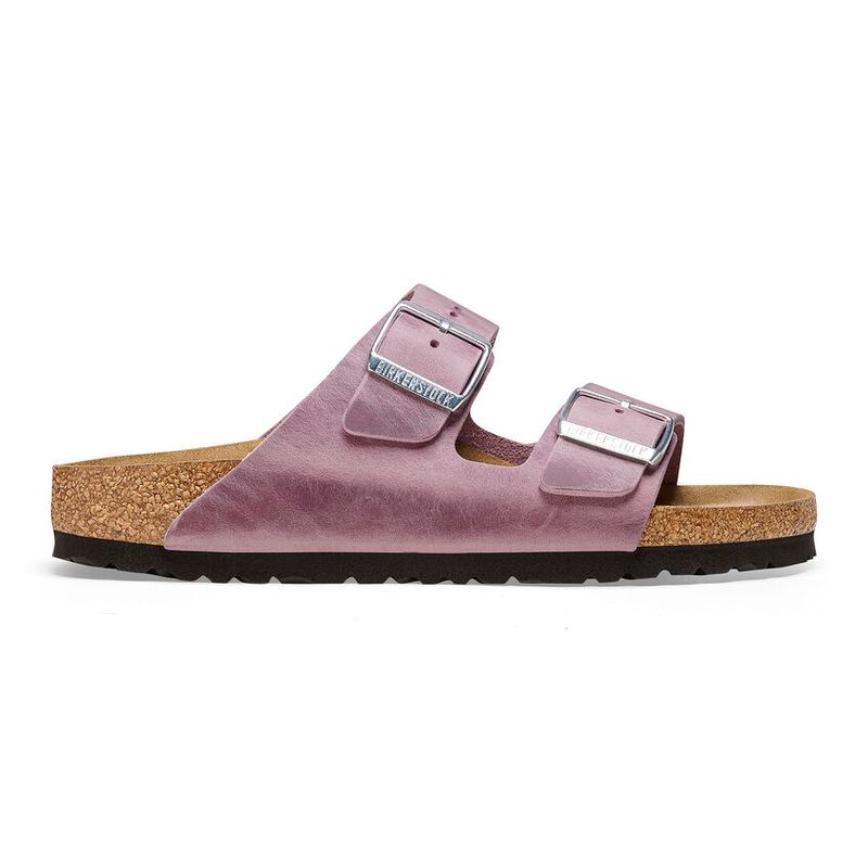Birkenstock Arizona Lavendel oljet skinn smal