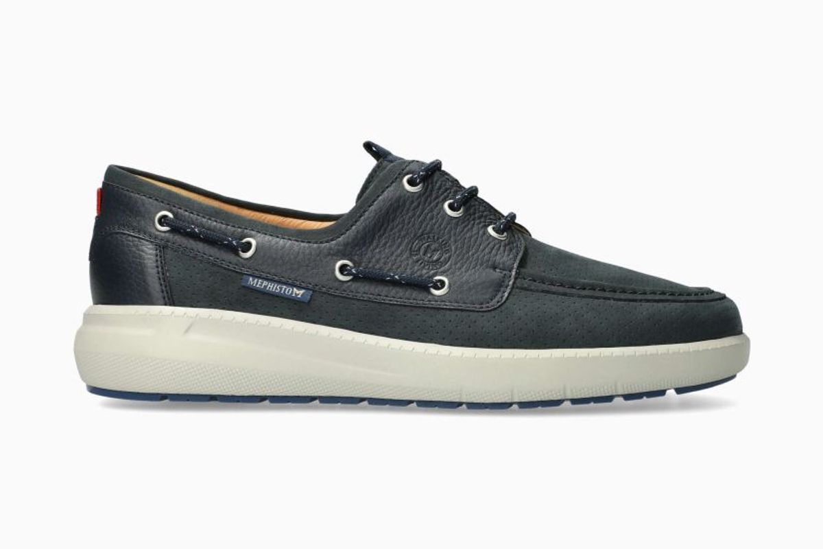 Mephisto Jozio marineblå nubuck skinn Herre