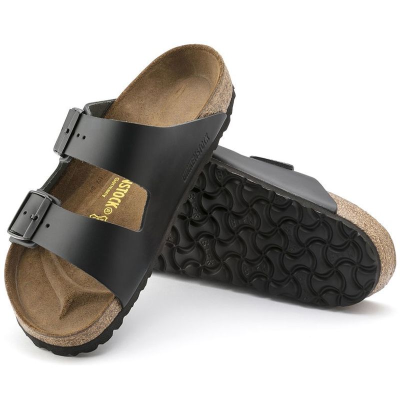 Birkenstock Arizona Svart skinn - normal