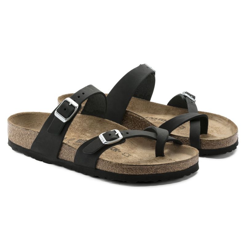 Birkenstock Mayari svart oljet skinn normal