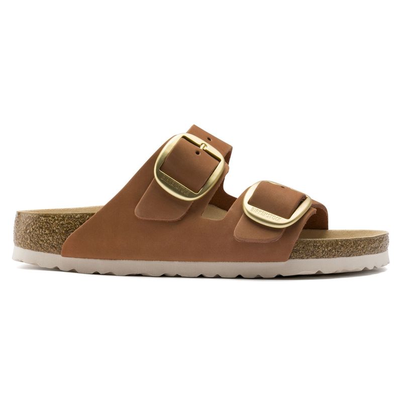 Birkenstock Arizona Big buckle brandy skinn smal