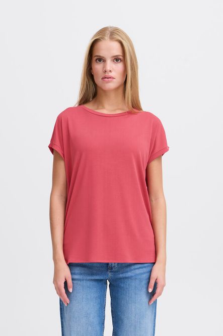 Hovedbilde Ichi SS4 T-shirt Holly Berry Red